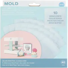 We R Mold Press Plastic Sheets 40/Pkg-Clear