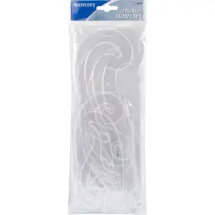 Westcott French Curve Stencil Set-4/Pkg