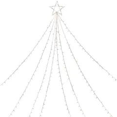 Northlight Lighted Christmas Tree Display Outdoor Decoration - 12' - Clear Lights White