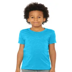 BELLA + CANVAS&reg; Youth CVC Jersey Crew Neck Tee - 3001YCVC Neon blue