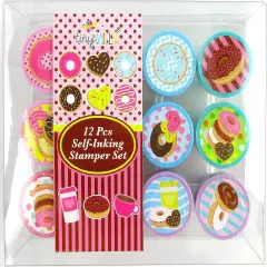 TINYMILLS 12 Pcs Donuts Stamp Kit for Kids