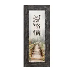 Don't Be Afraid Metalscape Framed Wall Art - 6 inches x 14 inches