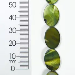 6 Packs of Tinted Shell 10x17mm Oval Olive 2x8"