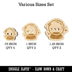 Fortune Teller Magical Crystal Ball Wood Buttons for Sewing Knitting Crochet DIY Craft