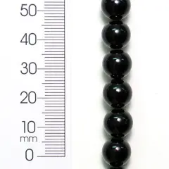 6 Packs of Round Onyx Beads - Black - 10mm - 8" Strand