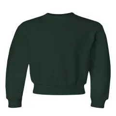JERZEES&reg; Youth Crewneck Sweatshirt Forest green