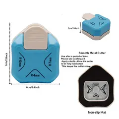 Paper Corner Rounder 3 in 1 （R4mm+R7mm+R10mm）， Punches for Crafts， Cutter ，Envelope Punch Board ，Hole Puncher， Laminate, DIY Projects, Photo Cutter,Card Making Scrapbooking and Journaling