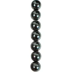 6 Packs of Hematite Beads Pack of 18