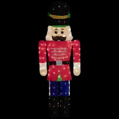 Northlight Lighted Toy Soldier Outdoor Christmas Decoration - 72" - Warm White Red
