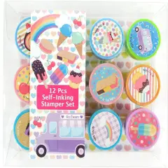 TINYMILLS 12 Pcs Ice Cream Stamp Kit for Kids