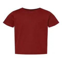 Rabbit Skins&reg; Toddler Fine Crewneck Short Sleeve Jersey Tee - 3321 Cardinal blackout