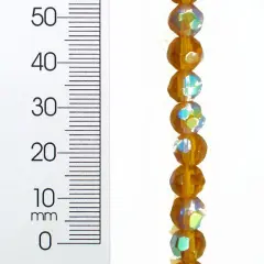 6 Packs of Faceted Glass Bead Strand 8 in Pack of 2