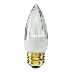 GE 2.4w 120v Torpedo LED Bulb E26 base 3000k 100Lm Candle Bulb - 15w equiv