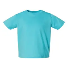 Rabbit Skins&reg; Toddler Fine Crewneck Short Sleeve Jersey Tee - 3321 Caribbean