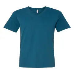 BELLA + CANVAS&reg; Short Sleeve V-Neck Jersey Tee Deep teal