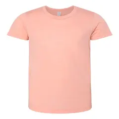 BELLA + CANVAS&reg; Slim Fit Youth Crew Neck Tee Peach triblend