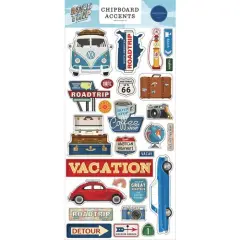 Carta Bella Road Trip Chipboard Accents
