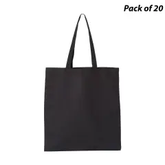 OAD&reg; - Tote Bag - OAD113 | Made of 12 oz./lyd, cotton canvas Bag Black