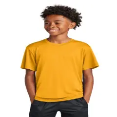 Sport-Tek&reg; Youth Crewneck Short Sleeve PosiCharge Competitor Tee Gold