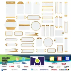 We R Memory Keepers PrintMaker Foiled Tags 60000096 EMBELLISHMENT NEW