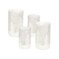 Glass Candle Holder (Set of 4)
