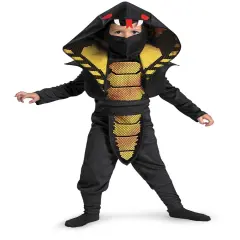 Black Cobra Snake Ninja Boy's Costume