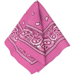 Cowboy Western Styled Pink Bandana Costume Accessory