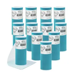 Pack of 12 Decorative Matte Tulle Spool of 6 Inch X 25 Yards Turquoise