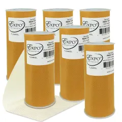 Pack of 6 Decorative Matte Tulle Spool of 6 Inch X 25 Yards Gold