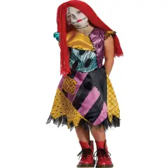 Girls Deluxe The Nightmare Before Christmas Sally Dress Costume