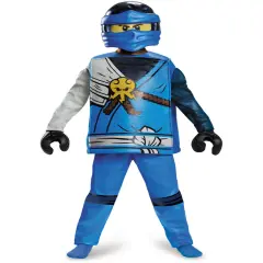 Child's Boys Deluxe LEGO&reg; Ninjago Blue Ninja Lightning Warrior Jay Costume