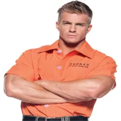 Men's Orange Prisoner Costume Shirt