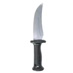 Fake Rubber Knife Prank - Realistic Looking Prank Toy - Costume Prop or Gag Blade for Halloween Haunted House, April Fools - 10.75 with Comfortable Molded Grip