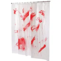 Bathroom Bloody Print Shower Curtain Decoration