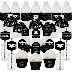 Big Dot of Happiness Graduation Cheers - Graduation Party Favors and Cupcake Kit - Fabulous Favor Party Pack - 100 Pieces