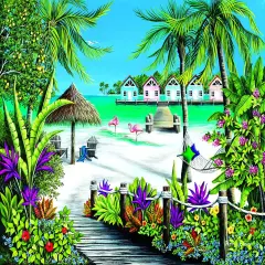 Sunsout Tropical Escape 500 pc Jigsaw Puzzle 61810