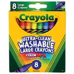 Crayola Large Washable Crayons-8/Pkg