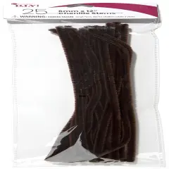 CousinDIY Chenille Stems 6mmx12" 25/Pkg-Brown