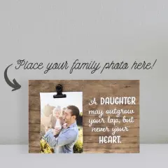 Decorative Wood Clip Frame: Daughter