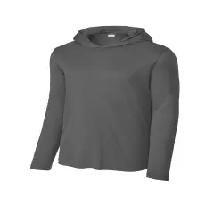 Sport-Tek&reg; Long Sleeve Hoodies For Adult Dark smoke grey