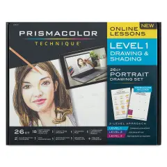 Prismacolor Technique Portrait Drawing Set - Level 1, Drawing and Shading