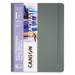Canson Graduate Mixed Media Book - White, 8-1/2" x 11", 123 lb, 36 Sheets