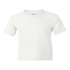 Gildan&reg; Dryblend Youth Crewneck Short Sleeve T-Shirt White
