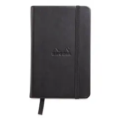 Rhodia Hardcover Webnotebook - Black, 3-1/2" x 5-1/2", Blank