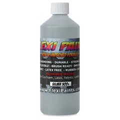 Flexi Paint Waterbased Flexible Cosplay Paint - Metallic Silver, 500 g (1.10 lb)