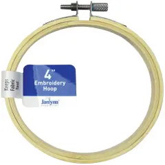 Janlynn Wood Embroidery Hoop 4"-Natural