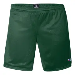 Champion&reg; Polyester Mesh Shorts with Pockets Athletic dark green