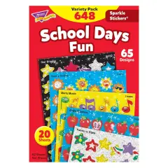 School Days Sparkle Stickers&reg; Variety Pack, 2 Packs