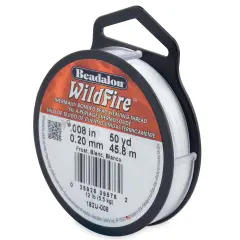 Beadalon Wildfire Stringing Wire .008"X50yd-Frost