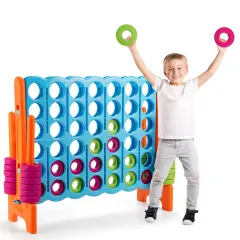 Costway Jumbo 4-to-Score 4 in A Row Giant Game Set Indoor Outdoor Kids Adults Family Fun